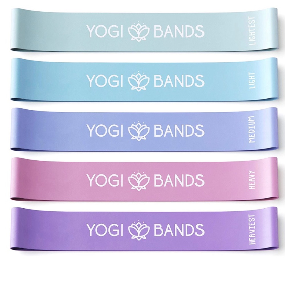 Yogi bands. Resistance Loop Fitness Workout Exercise Bands
